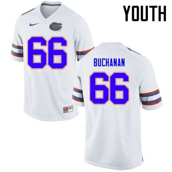 Youth Florida Gators #66 Nick Buchanan NCAA Nike White Authentic Stitched College Football Jersey WOX0862SM